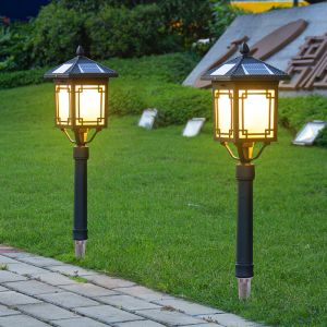 太陽能燈戶外庭院燈led戶外防水草地燈地插式家用花園別墅草坪燈
