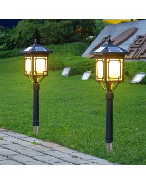 太陽能燈戶外庭院燈led戶外防水草地燈地插式家用花園別墅草坪燈