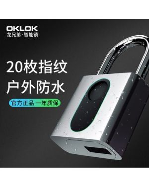 指紋掛鎖智慧電子鎖小鎖頭家用密碼鎖掛鎖櫃子鎖學生宿舍防盜鎖號