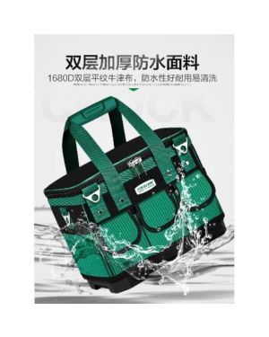 專業五金用品 美耐特 高品質多功能塑膠硬底 工具包 男水電工維修四角加厚耐磨帆布大收纳袋防水