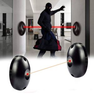 12V-24V Active Photoelectric Single 1 Red Beam Alarm Clock Sensor Barrier Detector For Gate Door Win