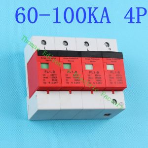 DMWD SPD 4P 60KA~100KA D ~420VAC Household Surge Protector Protective Low-voltage Arrester Device Su