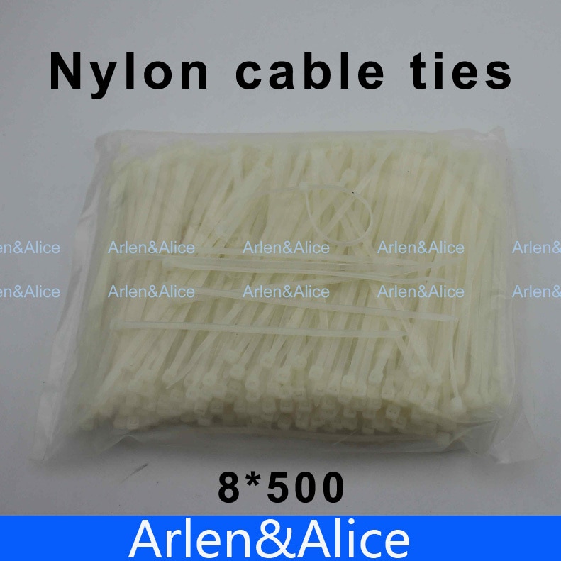 100pcs 8mm*500mm尼龍電纜紮帶