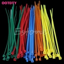 100pcs 2.5mm x 100mm通用尼龍塑料拉鍊飾面電纜綁帶綁帶熱銷售G08 Drop Ship