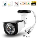 CCTV HD 4MP AHD安全攝像機戶外防水紅外LED金屬子彈監視之夜VI
