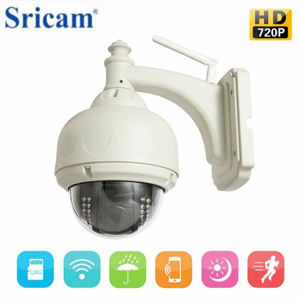 360度旋轉監視器攝像機戶外HD 720P無線WiFi IP圓頂攝像頭CCTV安全監視