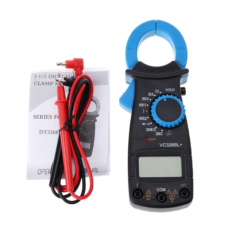 VC3266L+數字夾萬用表AC/DC電壓AMP ohm電子測試儀儀表W315