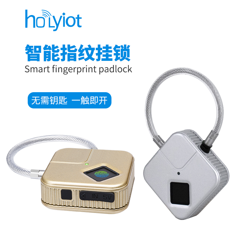 智能便攜指紋掛鎖小號鎖頭智能家用學生宿舍健身房衣櫃醫用儲物櫃