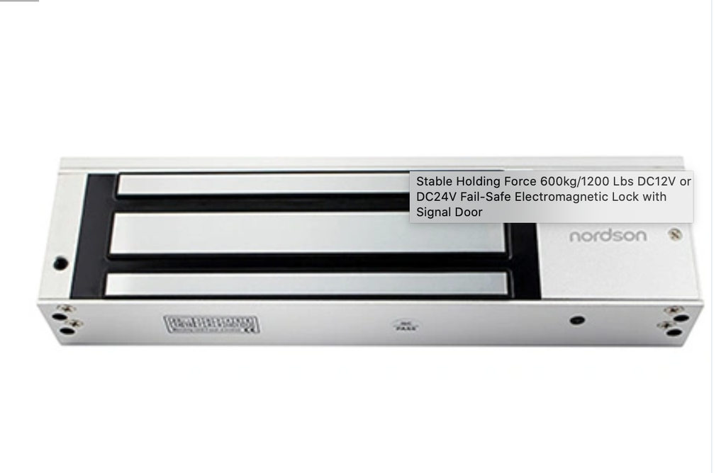 穩定的持有力600kg/1200磅DC12V或DC24V帶信號門的電磁電磁鎖