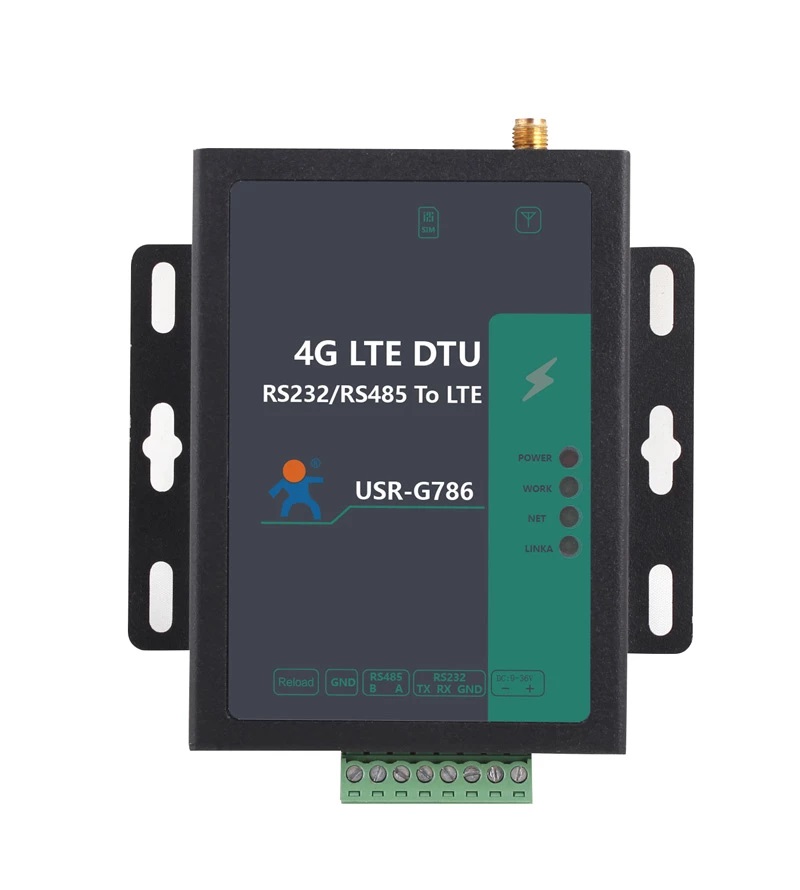 4G DTU USR-G786串行端口RS232 RS485至4G LTE服務器轉換器IoT設備