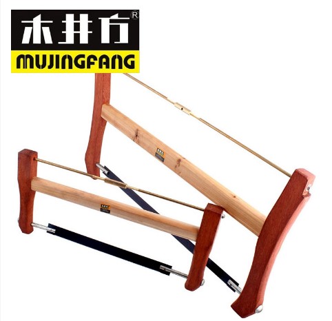 mujingfang傳統木工大鋸桃花心木鋸手鋸弓形hacksaw框架木工t