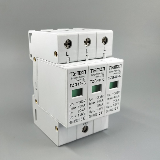 [1689809863-HK] AC SPD 3P 20KA〜40KA C〜385V房屋電湧保護器保護器保護劑低壓避雷器設備