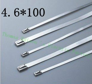 [2024721700-HK] 高質量100pcs 4.6mmx100mm自鎖不銹鋼拉鍊拉鍊拉鍊領帶包裹