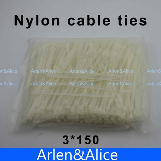 [32217905433-HK] 1000pcs 3mm*150mm尼龍電纜紮帶