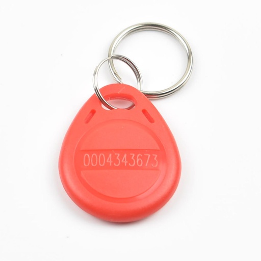 [32236683107-HK] 100pcs/lot 125kHz RFID接近標籤鍵fob代幣訪問控制RFID鍵鍵FOB BROWN