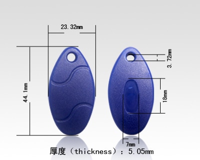 [32452404090-HK] RFID令牌125kHz EM4100標籤ID卡鑰匙鏈卡訪問卡