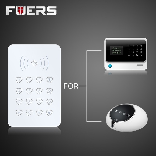 [32594706563-HK] K07無線RFID觸摸鍵盤，帶2個PCS RFID標籤密碼鍵盤G90B GSM WiFi Home Alarm s