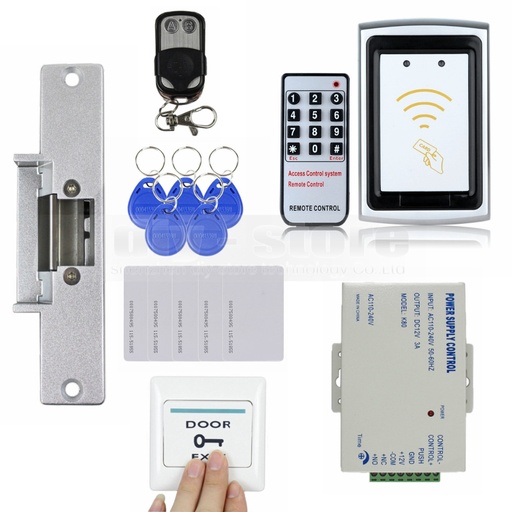 [32631084553-HK] DiySecur罷工鎖125kHz RFID讀取器無鍵盤控制器門訪問控制安全系統