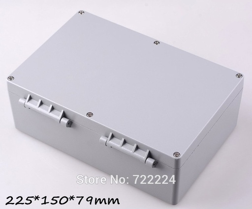 [32697259184-HK] 2個PCS 225*150*79mm IP68鋁製盒，用於電子防水DIY接線盒室外金屬盒HO