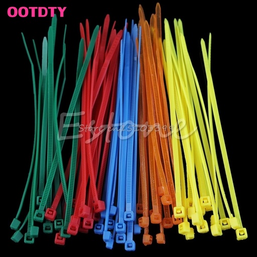[32699406887-HK] 100pcs 2.5mm x 100mm通用尼龍塑料拉鍊飾面電纜綁帶綁帶熱銷售G08 Drop Ship