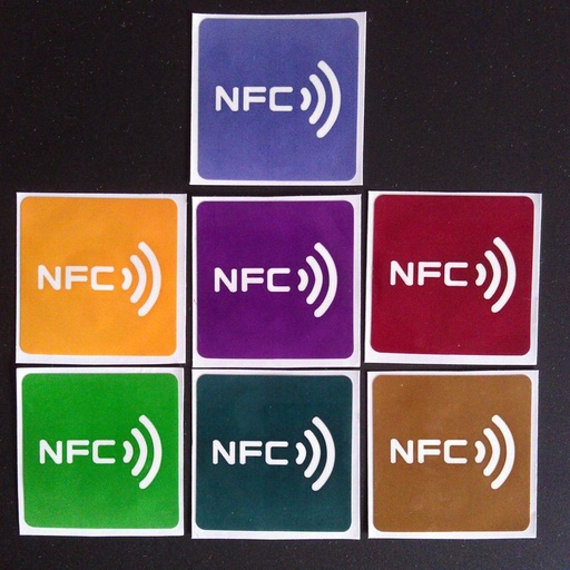 [32759290247-HK] 7pcs/lot，NTAG213，NFC標籤/RFID粘合標籤/貼紙，與所有NFC產品兼容DIA 30mm