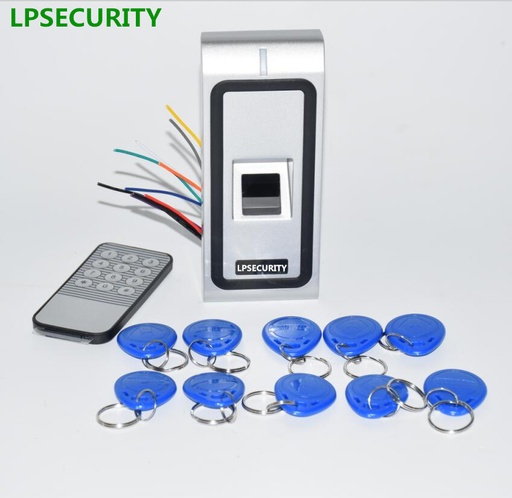 [32759825165-HK] Lpsecurity生物識別指紋RFID讀取器訪問控制器具有20pcs鑰匙扣標籤WG26 500使用