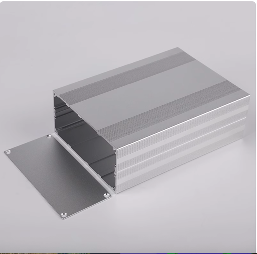 [32763604744-HK] 145*68*300mm鋁製擠壓電子外套太陽接線盒金屬盒外殼黑色C