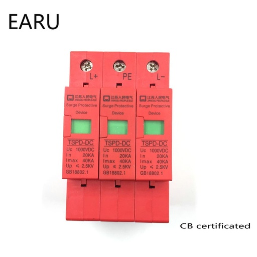 [32789372630-HK] 3P SPD DC 1000V 20KA〜40KA在電壓房屋電湧保護器下面的低壓捕捉器設備