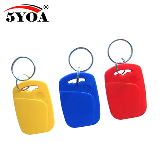 [32793735618-HK] 50pcs IC+ID UID可重寫的複合鍵標籤鍵FOB雙芯片頻率RFID 125KHz T5577 EM4305+13