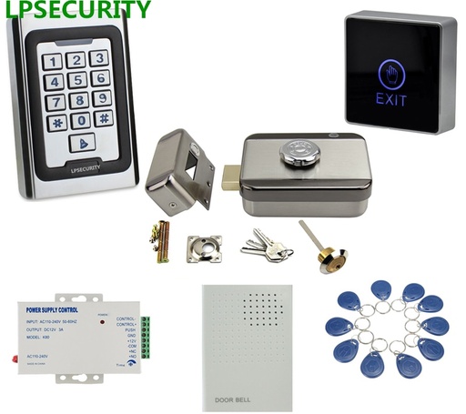 [32812126292-HK] lpsecurity金屬盒鍵盤RFID訪問控制系統套件套件套裝電動門鎖套件免費pas