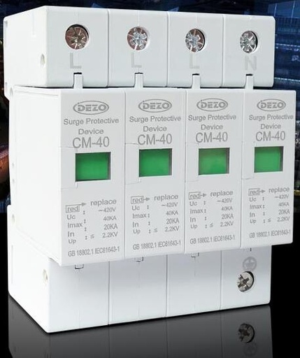[32818533199-HK] 4P工業三相動力雷電保護器保護器4p Arrester 380V 20KA-40KA SPD