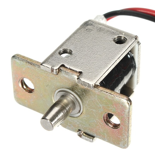 [32829206456-HK] 新安全DC 12V 0.5A迷你電螺栓鎖定推桿圓柱形櫃鎖5mm stroke acce acce