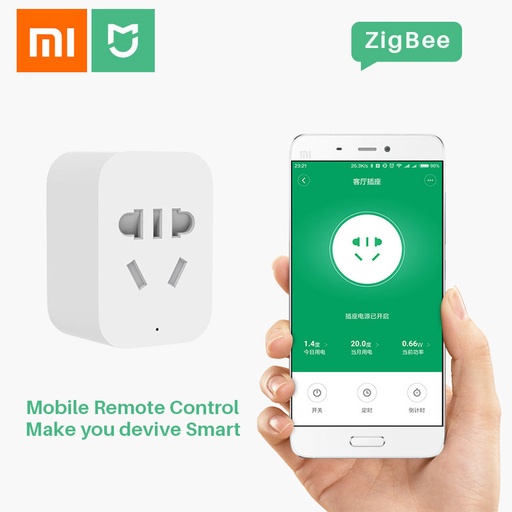 [32859669484-HK] 原始小米mijia智能套件插頭Zigbee WiFi應用程序無線遙控計時器開關電源