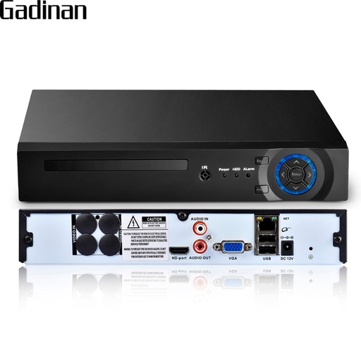 [32863573248-HK] GADINAN H.265 25CH 5MP/8CH 4K（8MP）/32CH 1080P安全NVR支持1x6TB SATA HDD帶有Xmeye App HDM