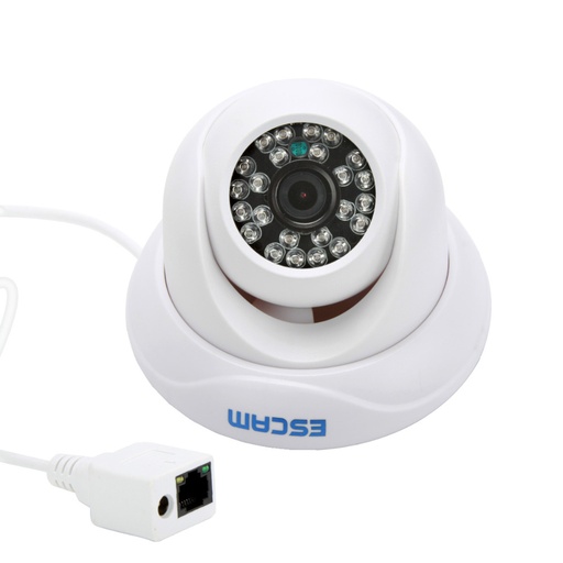 [32864582829-HK] ESCAM蝸牛QD500 ONVIF室內室外攝像頭P2P HD安全攝像機隱私掩蔽和夜間visio