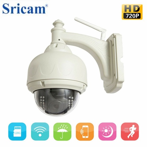 [32870064544-HK] 360度旋轉監視器攝像機戶外HD 720P無線WiFi IP圓頂攝像頭CCTV安全監視