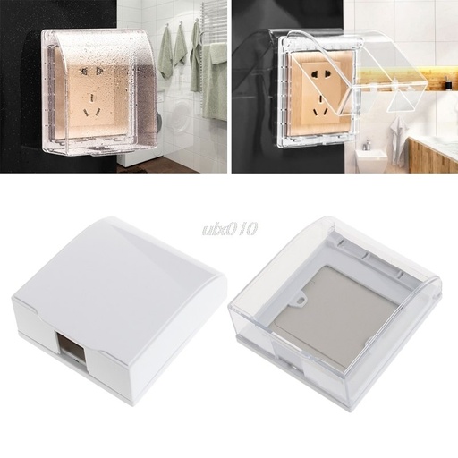 [32886174757-HK] 86型防水盒，用於86*86mm牆壁開關和插座7月