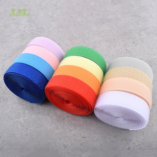 [32891647046-HK] Chainho，13yard/lot，尼龍軟魔術膠帶，鉤子和環的緊固件，適用於服裝/腕帶/計算機和earp