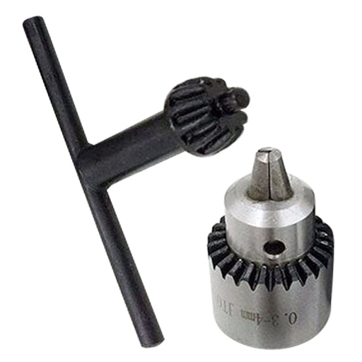 [32896829163-HK] 1pc高精度鑽頭鑰匙3.17mm黃銅迷你電動機軸夾緊0.3-4mm JT0錐度