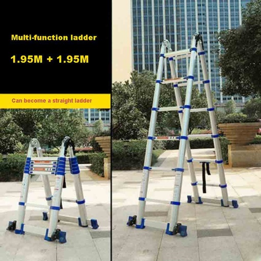 [32898177282-HK] JJS511高質量的多功能梯子便攜式家用折疊梯子厚鋁合金工程