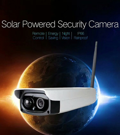 [32901323768-HK] Yobang Security太陽能驅動1080p HD可充電IP攝像機WiFi防水監視系統H