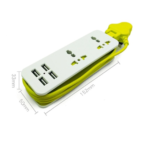 [32908096396-HK] UK插頭擴展插座插座插座便攜式旅行電動帶電源振興器帶有USB 5V 2