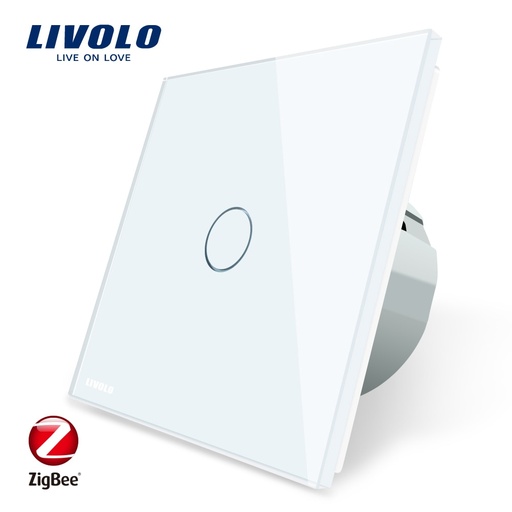 [32919238619-HK] Livolo EU標準Zigbee Smart Home Wall Touch開關，觸摸/WiFi/App Control，與Alexa一起使用，ONL