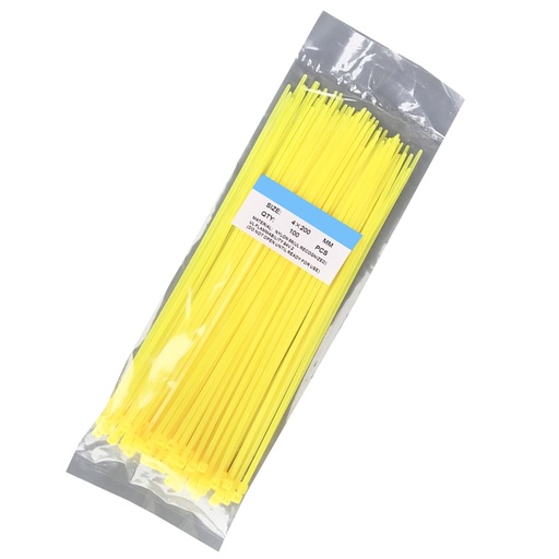 [32920932586-HK] 新的100pcs/bag自鎖尼龍電線塑料網絡電纜拉鍊拉線束包裹帶