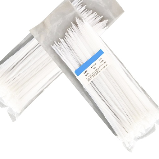 [32932982587-HK] 100pcs/bag自鎖尼龍電線塑料網絡電纜拉鍊紮線束包裹綁帶熱