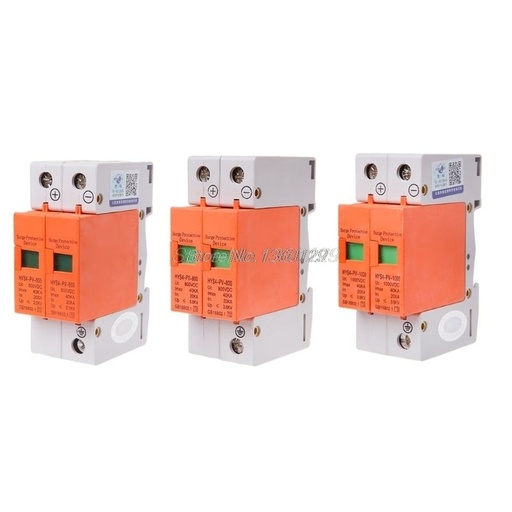 [32953789293-HK] DC 1000V 500V 20KA〜40KA 2 P 2 POL SPD房屋電湧保護器保護器保護劑低壓避雷設備