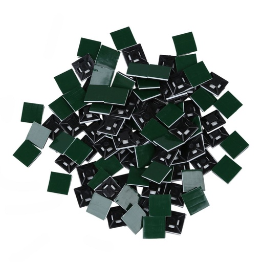 [32954038690-HK] 13mm x 13毫米塑料電線紮帶自粘性基礎黑色100件掉落