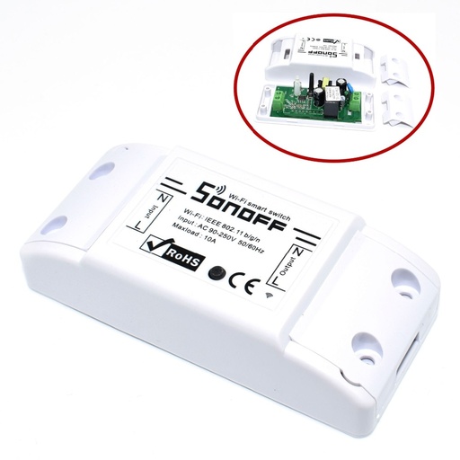 [32961414594-HK] Sonoff Basic WiFi開關DIY無線遠程Domotica輕型智能家庭自動化繼電器模塊控制