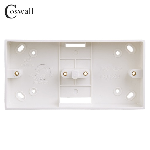 [32964683284-HK] Coswall外部安裝盒172mm*86mm*33mm，用於86型雙開關或插座申請任何P