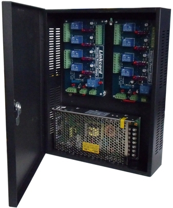 [acp12v8a4ch-HK] 4CH 12V8A Centralized Access Control Power Supply Distribution Box Metal Case
